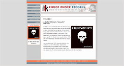 Desktop Screenshot of knockknockrecords.com